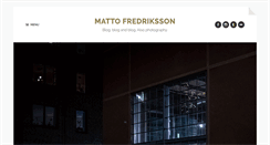 Desktop Screenshot of mattofredriksson.com