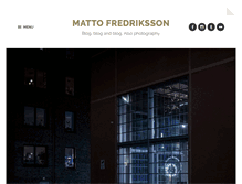 Tablet Screenshot of mattofredriksson.com